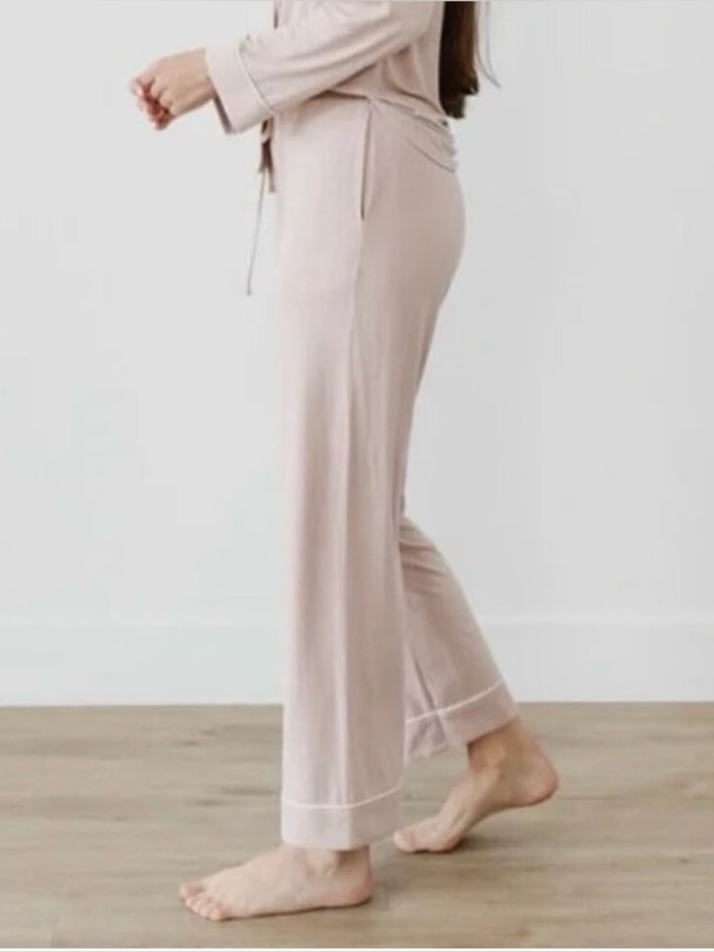 Cozy Earth Light Pink Mauve Premium Bamboo Clothing Pajama Pants Size Small